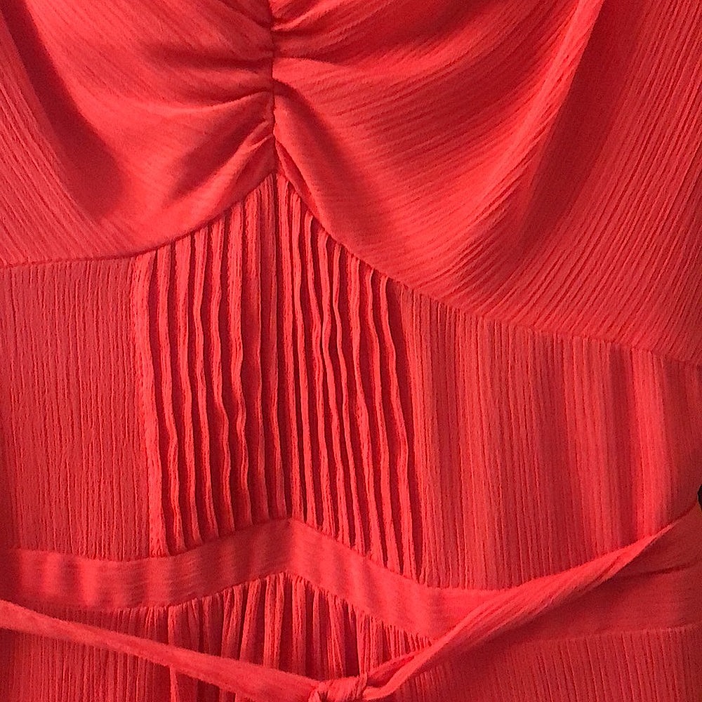 Jacob midi dress, sleeveless corset top with ruching in front and ruffles - Picture 5 of 10